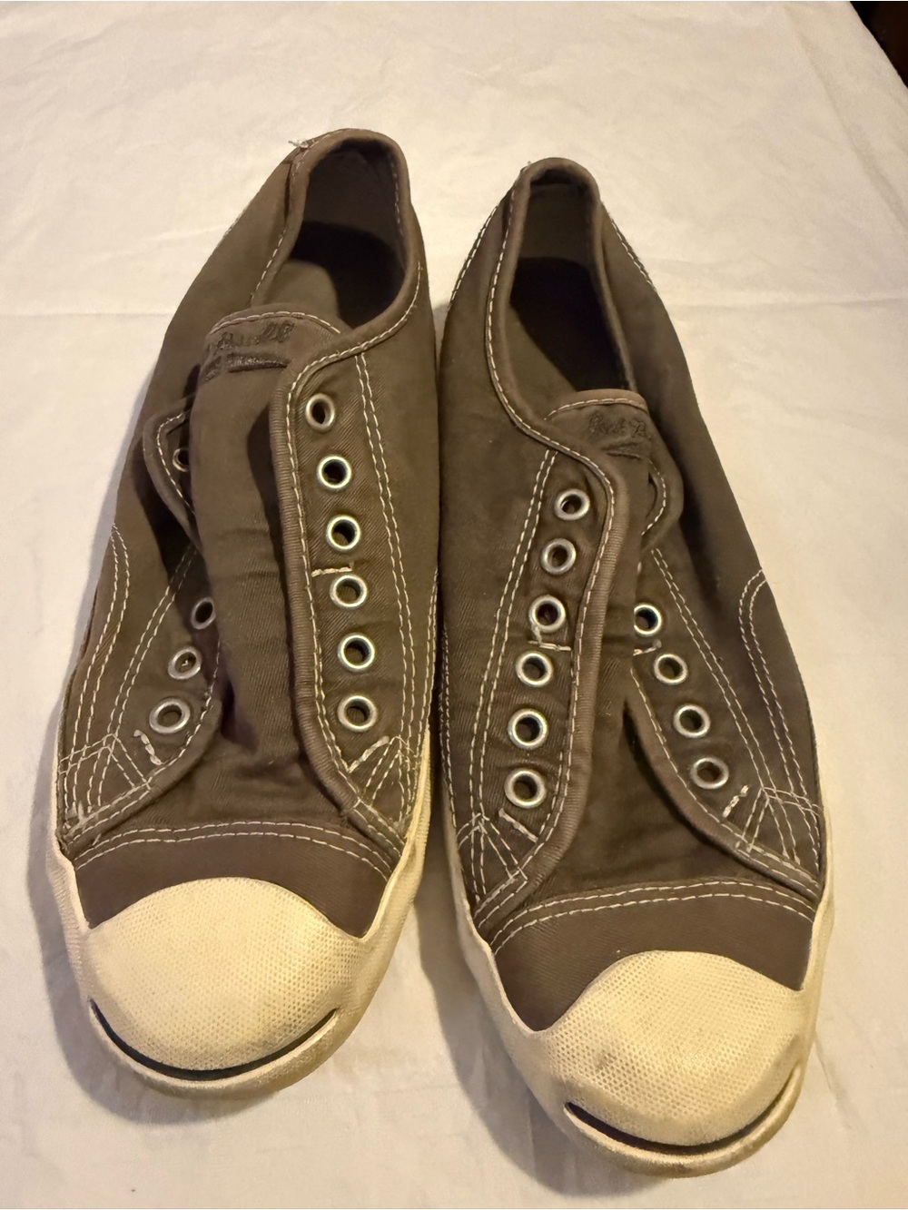 Canvas Slip-On Men’s Sneakers in Brown